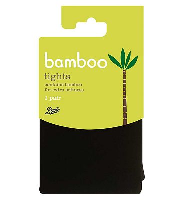 Boots Bamboo Opaque Tights Black Large