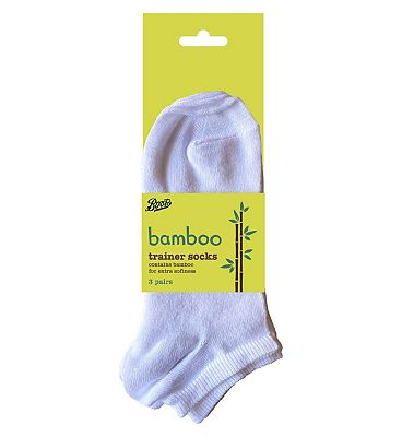 Click to view product details and reviews for Boots Super Soft Bamboo Tranier Liners In White Size 4 7.
