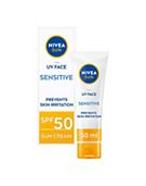 NIVEA SUN UV Face Soothing Sensitive Sun Cream SPF50+ 50ml