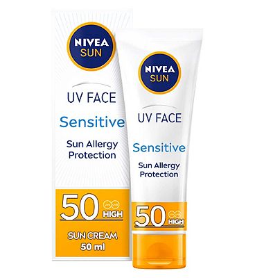 NIVEA Sun UV Face Soothing Sensitive Sun Cream SPF50+ 50ml