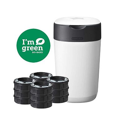 Buy Tommee Tippee Twist and Click Advanced Nappy Bin Refill Cassettes,  Sustainably Sourced Antibacterial GREENFILM, Pack of 3 Online at Chemist  Warehouse®