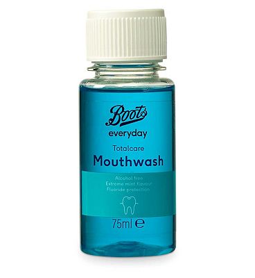 Boots Everyday Totalcare 6-in-1 Travel Mouthwash 75ml
