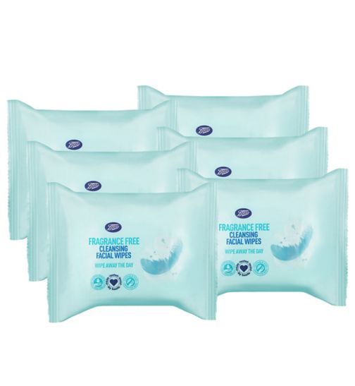 Boots Bio cleans wipes frag free 25s;Boots Everyday Biodegradable Cleansing Wipes Fragrance Free 25s;Boots Fragrance Free Cleansing Facial Wipes Bundle