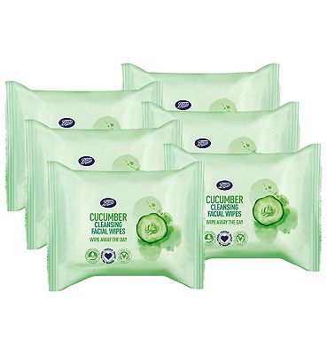 Boots Cucumber Cleansing Facial Wipes Bundle