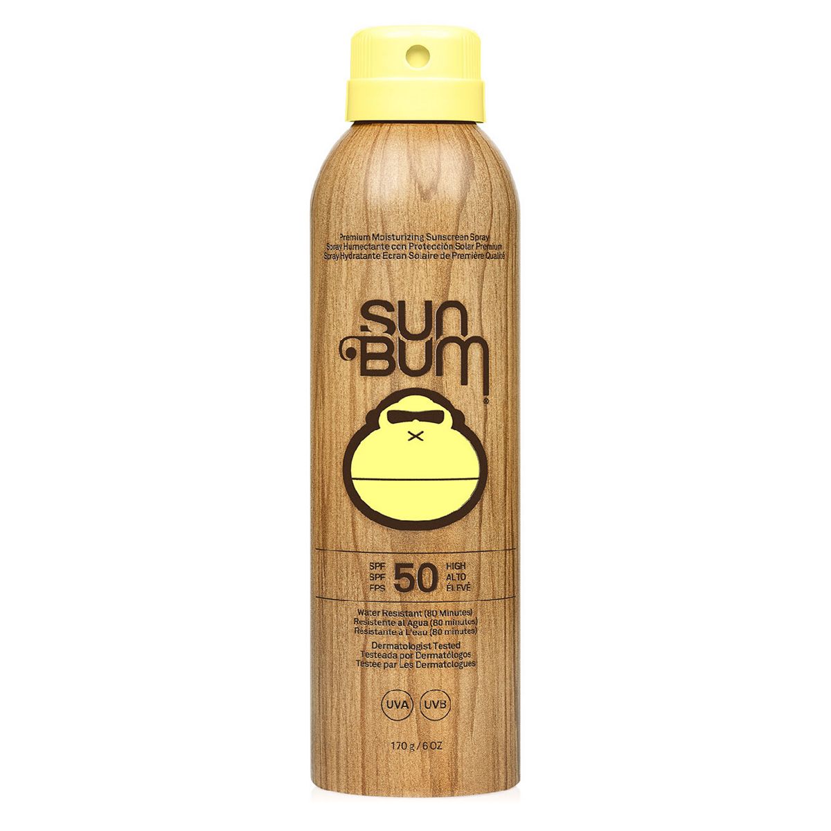 Sun Bum Original Moisturizing Sun Cream Spray Spf 50 Vegan Cruelty Free 170g