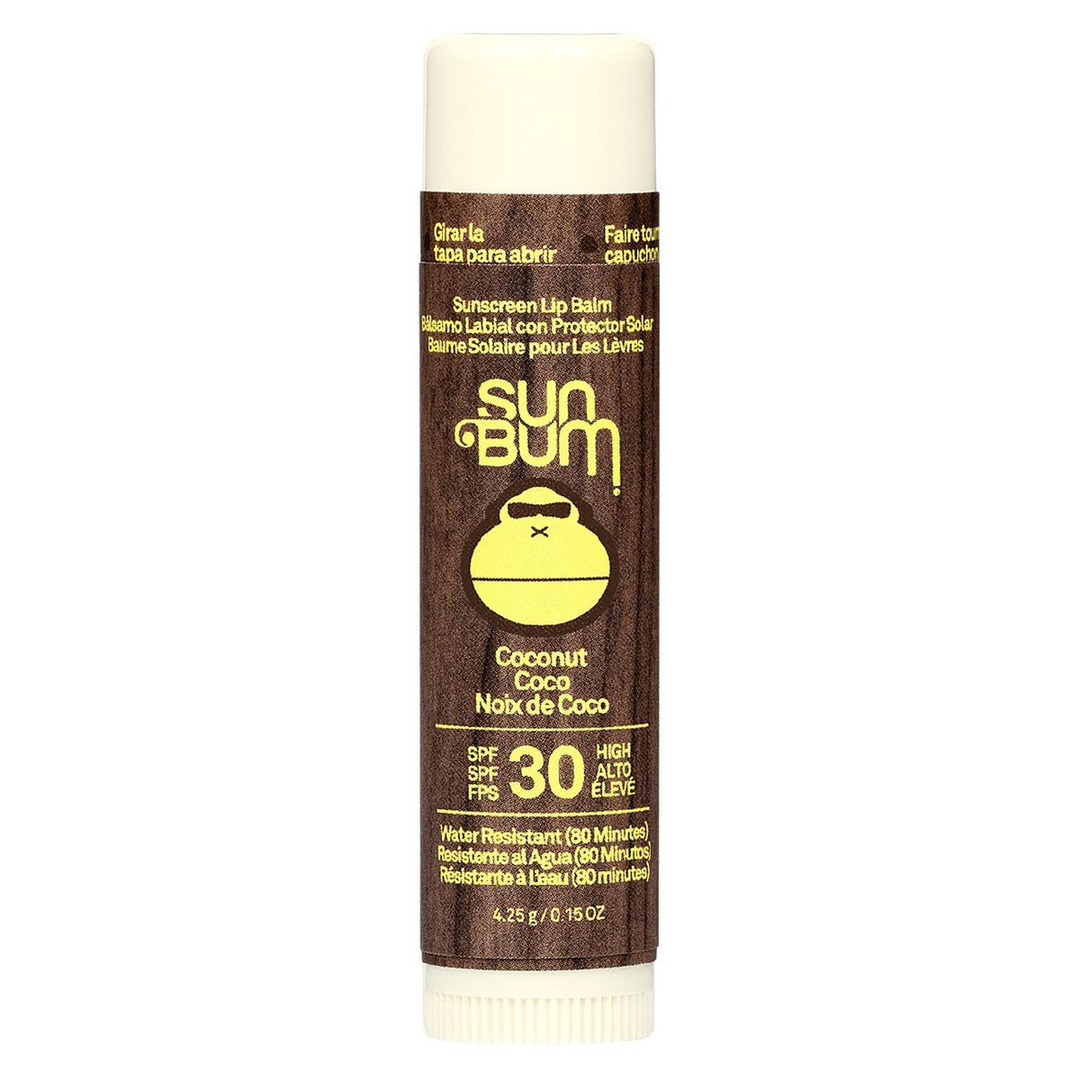 Sun Bum Moisturizing Sunscreen Lip Balm Coconut Spf 30 Uva/uvb 4.25g