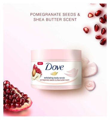 Dove Pomegranate Seeds & Shea Butter Body Scrub 225 ml (5)