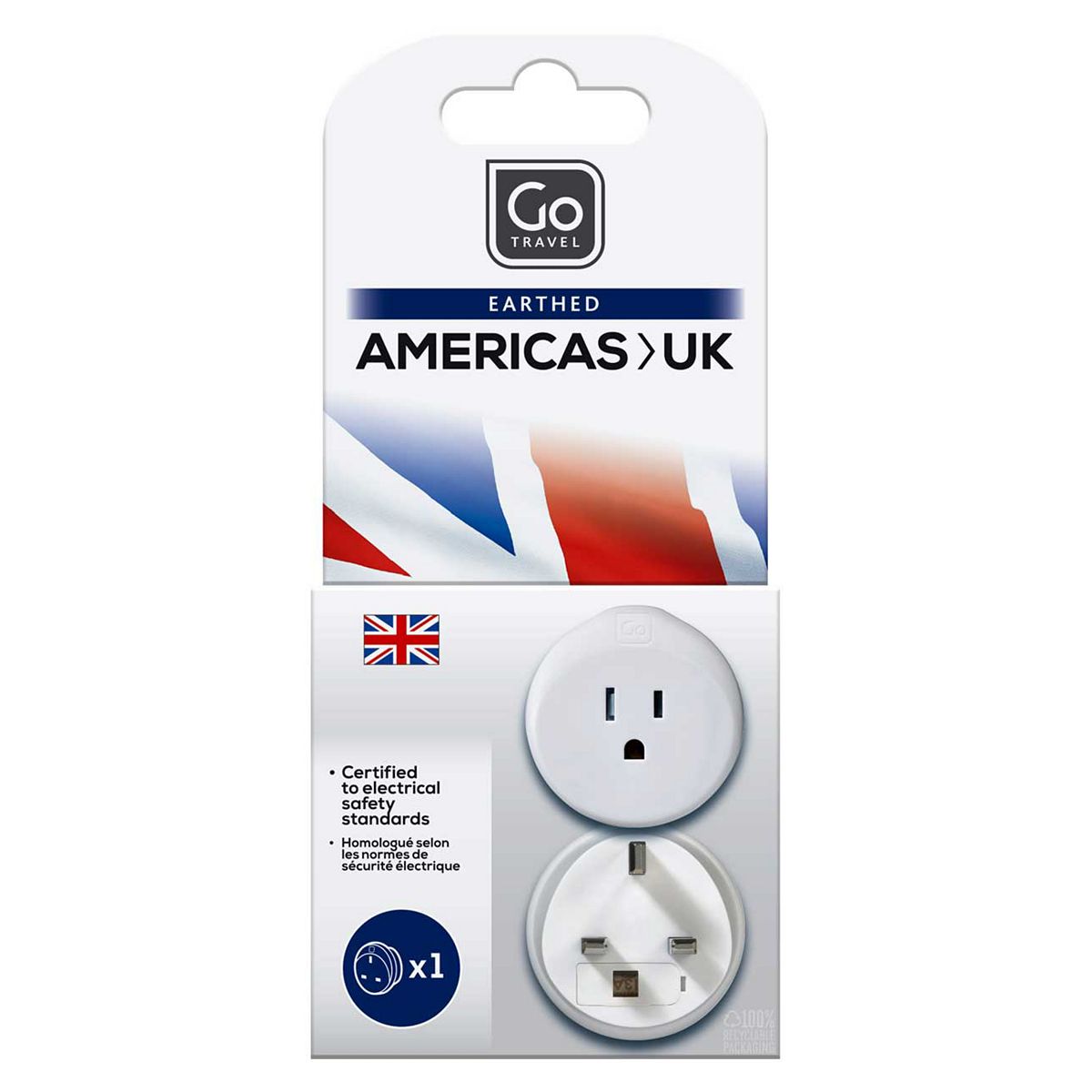 Go Travel Usa-Uk Adaptor