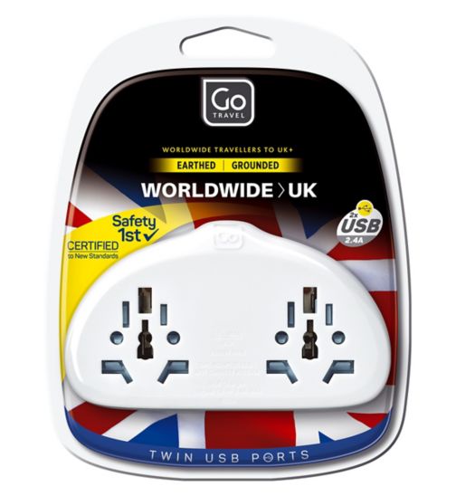 Go TRavel World-UK Adaptor Duo + USB