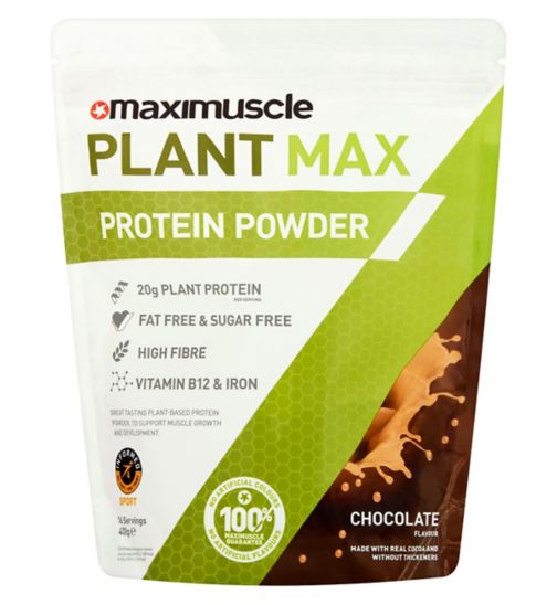 MaxiMuscle Plant Protein Powder Chocolate - 480g