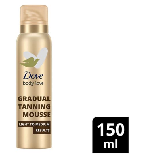 Dove Summer Revived Light to Medium Tanning Mousse For a Natural-Looking Self Tan Gradual Self Tan Body Mousse Gradual Tan 150ml