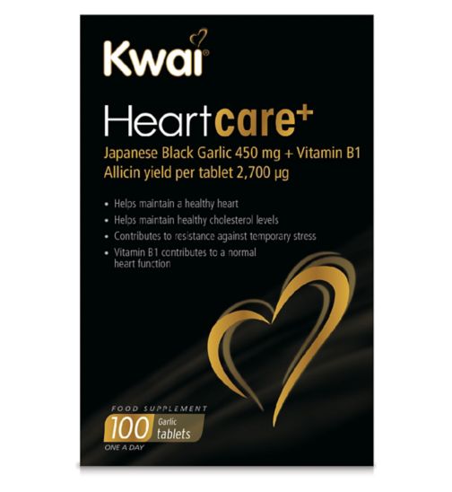 Kwai Heartcare+ Japanese Black Garlic 300 mg + Vitamin B1 100 Tablets