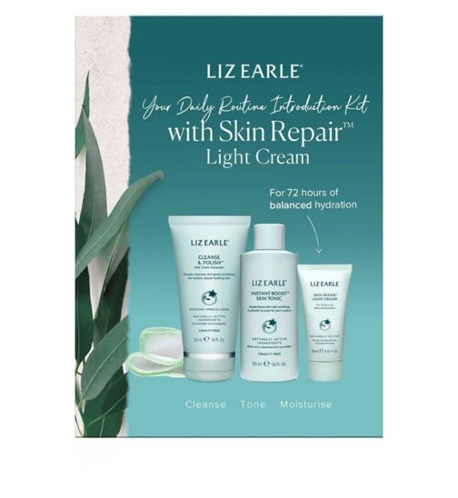 Liz Earle Your Daily Routine Introduction Kit with Skin Repair Light Cream