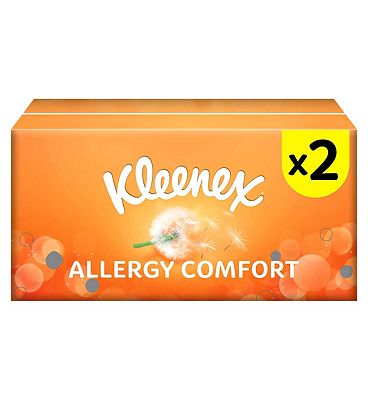 Kleenex Allergy Comfort Tissues 2 Regular Boxes