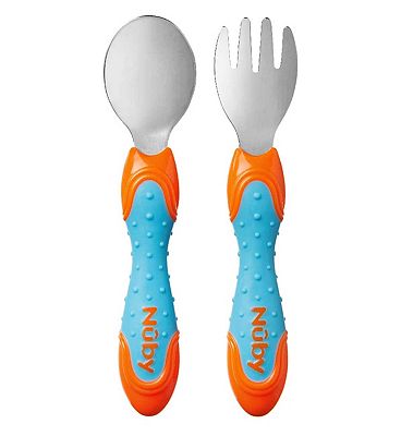 Nuby Stainless Steel Cutlery Set - 12m+