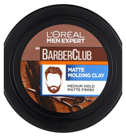 L'Oreal Men Expert Barber Club Messy Hair Styling Matt Clay 75ml