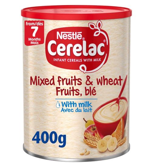 Cerelac Mixed Fruits & Wheat Fruits, Blé with Milk from 7 Months 400g