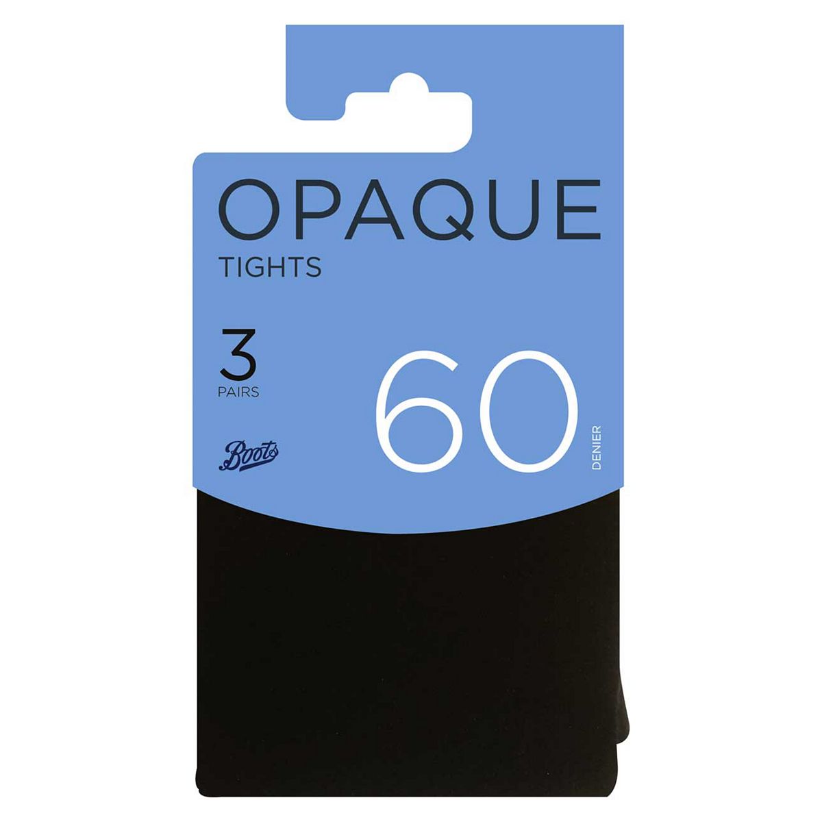   60 Denier Tights Black Small 3 Pack Multicolor
