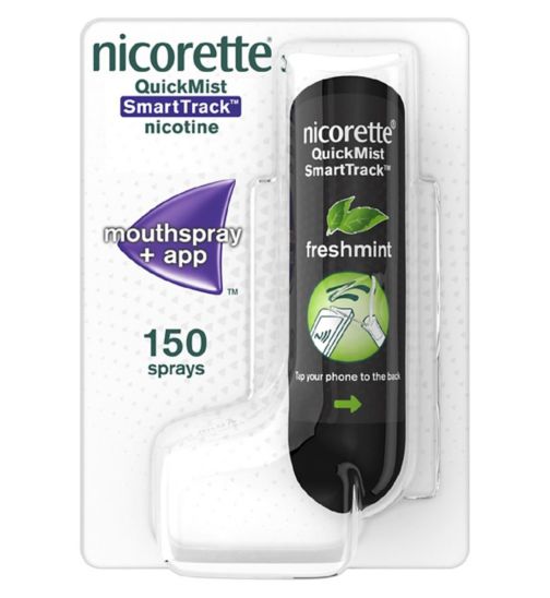 Nicorette QuickMist SmartTrack 1mg/spray Mouthspray + App- Freshmint flavour- Single Pack