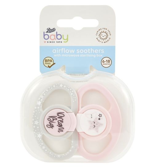 Boots Baby Classic Soothers 6-18m - 2 Pack - Pink