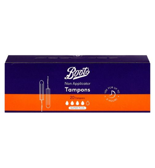 Boots Non Applicator Tampons Super+ 20s
