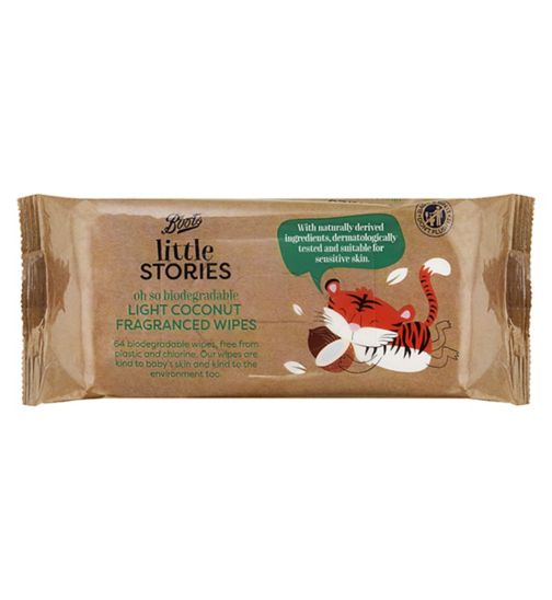 Boots Little Stories biodegradable wipes 64
