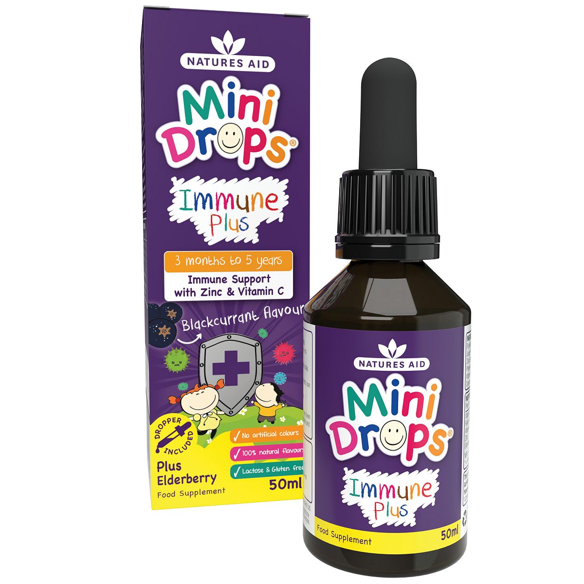 Natures Aid Immune Plus Drops 50ml