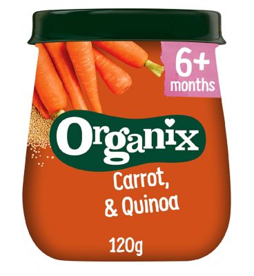 Organix Carrot & Quinoa Organic Baby Food Jar 120g