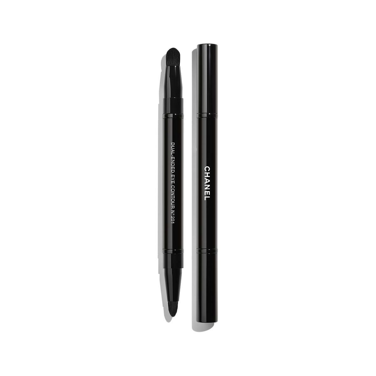 CHANEL Pinceau Duo Contour Yeux Rétractable N°201 Dual-Ended Brush: Defines And Blends