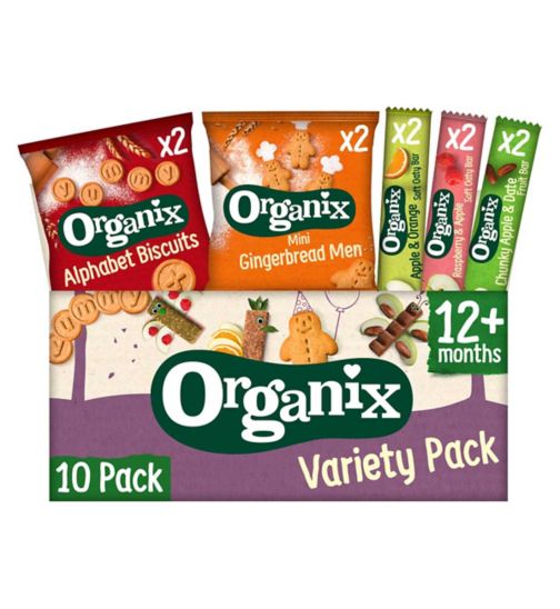 Organix Toddler Variety Pack Organic Snacks 10 254g