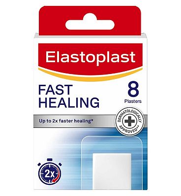 Elastoplast Fast Healing Waterproof Plasters, 8 Pack