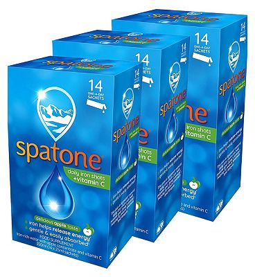 Spatone Apple 42 Day Bundle: 3 x Spatone Apple Daily Iron Shots + Vitamin C 14s