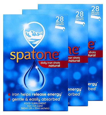 Spatone Original 3 Month Bundle: 3 x Spatone Daily Iron Shots 28s