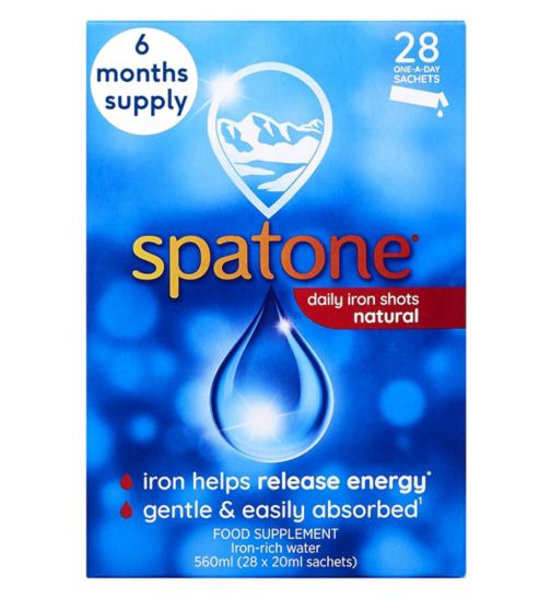 Spatone Daily Iron Shots 28 Sachets;Spatone Daily Iron Shots 28 Sachets;Spatone Original 6 Month Bundle: 6 x Spatone Daily Iron Shots 28s