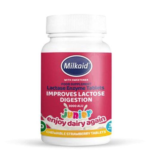 Milkaid Junior Lactase Enzyme Tablets 60s