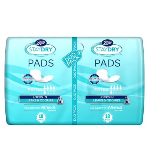 Boots Staydry Extra Pads Duos – 20 Pads