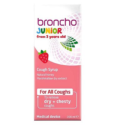 Bronchostop Junior Cough Syrup for Dry and Chesty Coughs - 200ml