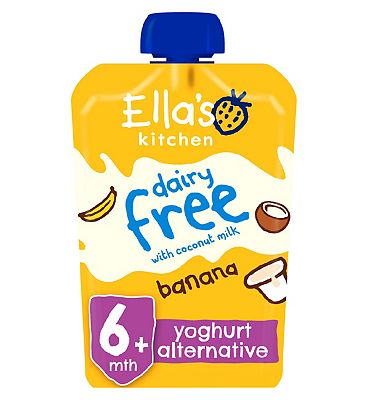 Ella's Kitchen Organic Dairy Free Coconut Yoghurt with Banana Baby Food Pouch 6+ Months 90g