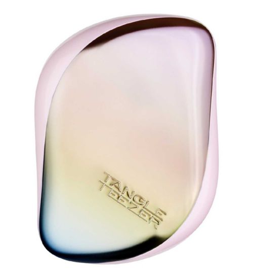 Tangle Teezer Compact Styler Detangling Hairbrush Pearlescent Matte Chrome