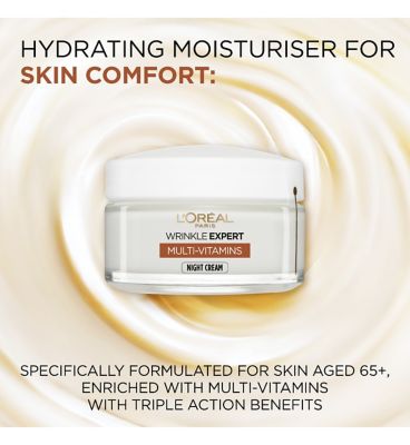 L'Oreal Paris Wrinkle Expert Night Cream, Specifically formulated for women 65+, 50ml (4)