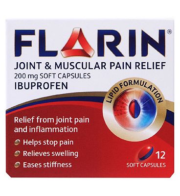 Flarin Joint & Muscular Pain Relief 200mg Soft Capsules - 12 Soft Capsules