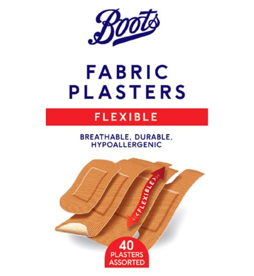 Boots Flexible Fabric Plasters - 40 Pack