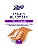 Boots Variety Pack Family Plasters - 62 Pack