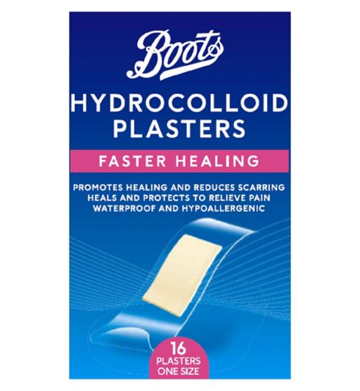 Boots Faster Healing Hydrocolloid Plasters - 16 Pack