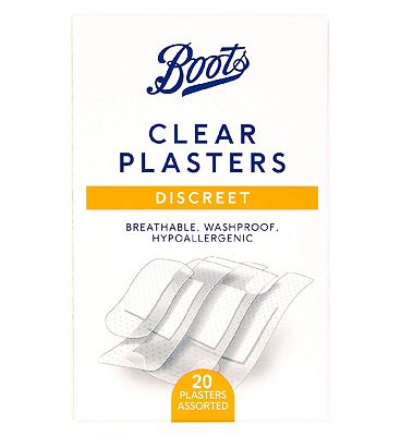 Boots Discreet Clear Plasters - 20 Pack