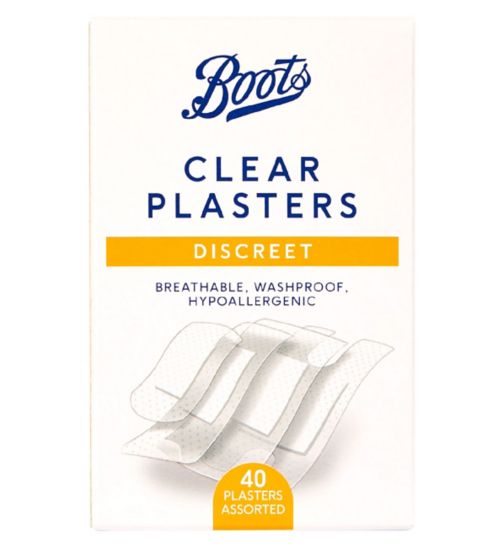 Boots Discreet Clear Plasters - 40 Pack