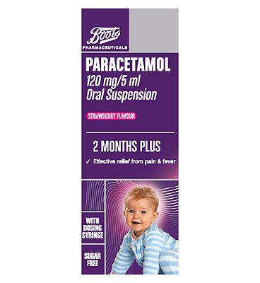 Boots Paracetamol 120 mg/5 ml Oral Suspension 2 Months Plus - 200ml