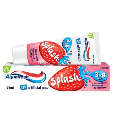 Aquafresh Kids Toothpaste Splash Strawberry & Mint Flavour 3-8 Years 75ml