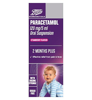 Boots Paracetamol 120 mg/5 ml Oral Suspension  100ml