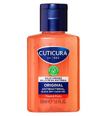 Cuticura Original Anti Bacterial Hand Gel 50ml  Floral & Fruity